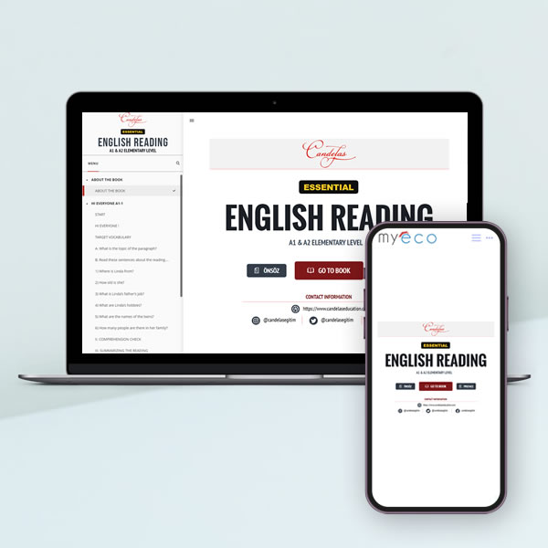 Essential English Reading A1-A2 Elementary Temel Seviye İnteraktif E-Kitap