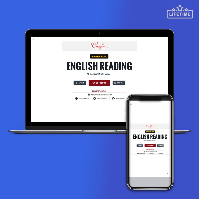 Essential English Reading A1-A2 Elementary Level Interactive E-Book